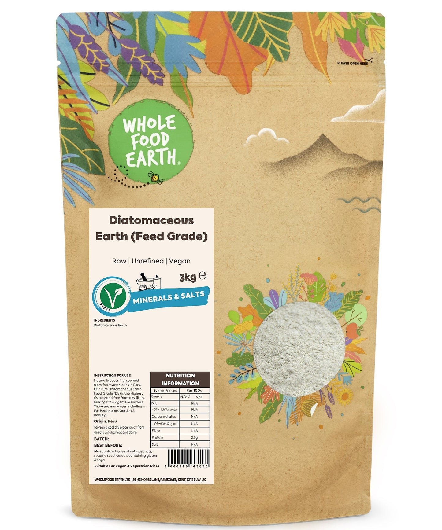 Diatomaceous Earth (Feed Grade) - mezetto Shopify Collective Whole Food Earth®