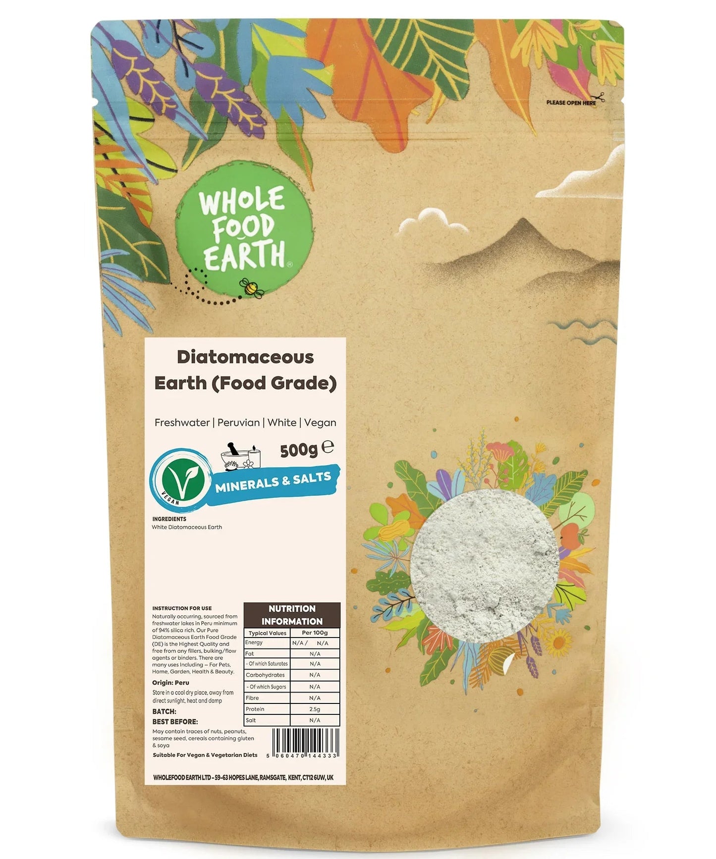 Diatomaceous Earth (Food Grade) - mezetto Shopify Collective Whole Food Earth®