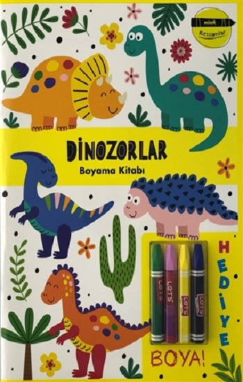 Dinozorlar Boyama Kitabı - Minik Ressamlar