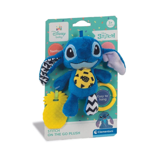 Disney Baby - Stitch Soft Rattle Travel Plush - mezetto ebebek ebebek