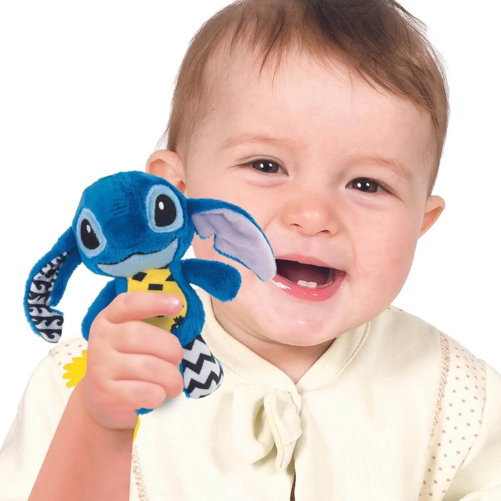 Disney Baby - Stitch Soft Rattle Travel Plush - mezetto ebebek ebebek