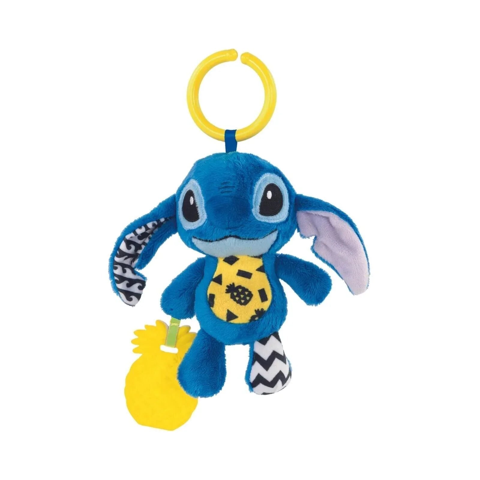 Disney Baby - Stitch Soft Rattle Travel Plush - mezetto ebebek ebebek