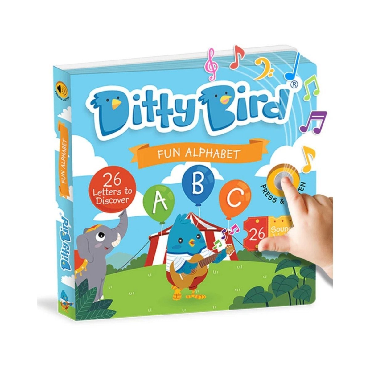 Ditty Bird ABC Fun Alphabet Book - mezetto ebebek ebebek