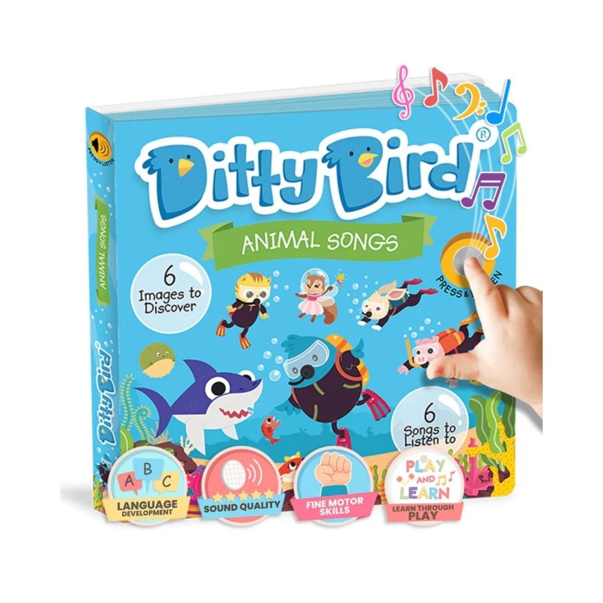 Ditty Bird Animal Songs Book - mezetto ebebek ebebek