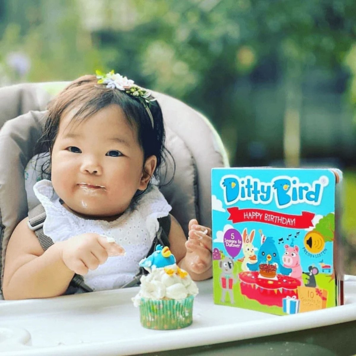 Ditty Bird Happy Birthday Book - mezetto ebebek ebebek