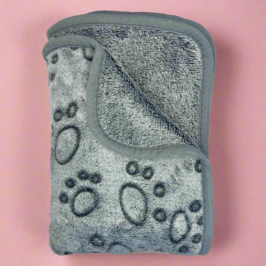 Dog Blanket - Grey Paws - mezetto PupClub Couture PupClub Couture