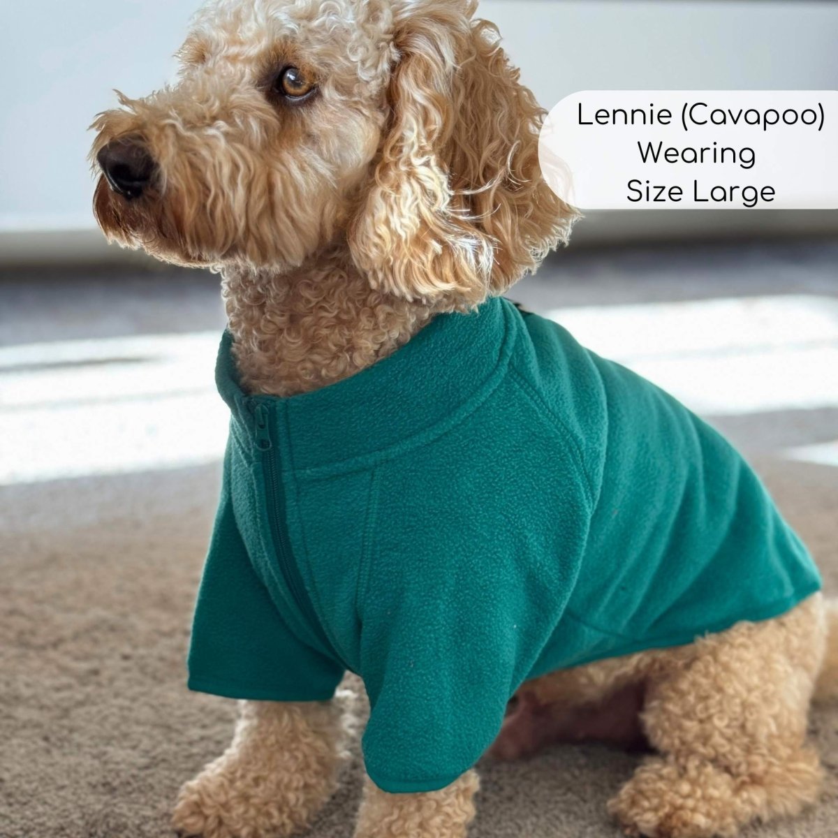 Dog Fleece Coat - Green - mezetto PupClub Couture PupClub Couture