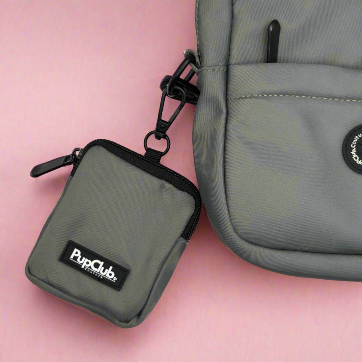 Dog Treat Pouch - Grey - mezetto PupClub Couture PupClub Couture