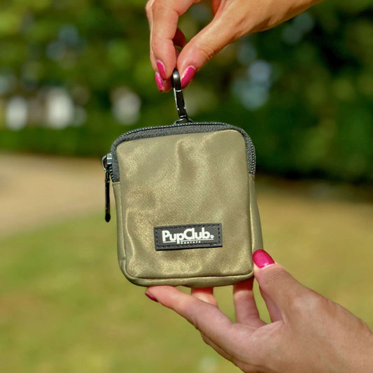 Dog Treat Pouch - Khaki Green - mezetto PupClub Couture PupClub Couture