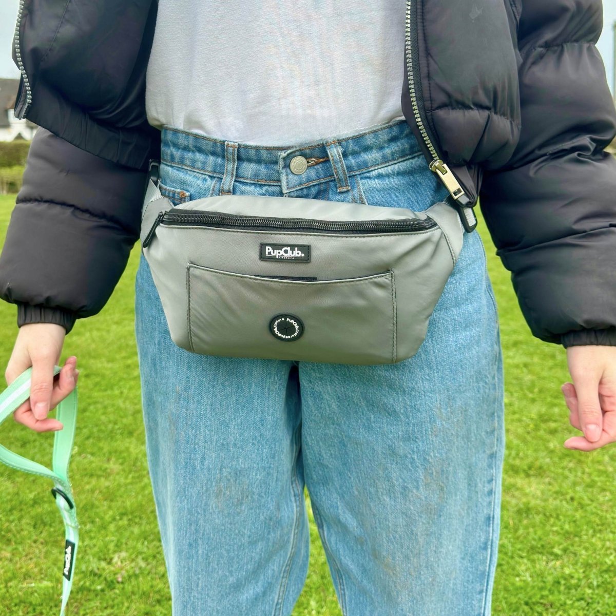Dog Walking Bum Bag - Grey - mezetto PupClub Couture PupClub Couture