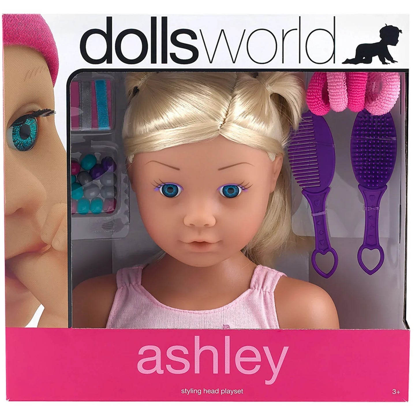Dollsworld Ashley Styling Head - mezetto ebebek ebebek