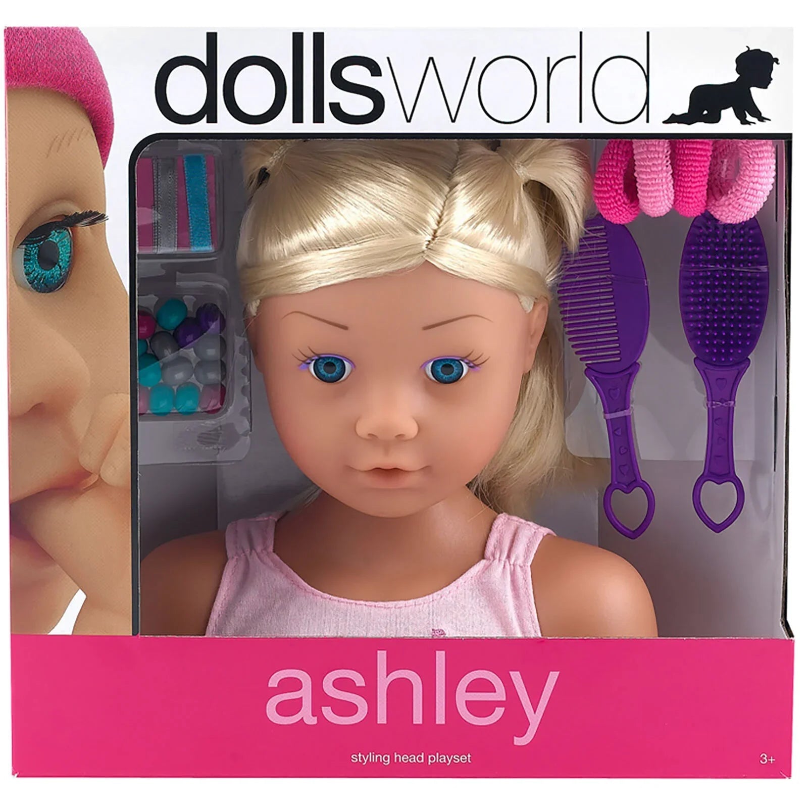 Dollsworld Ashley Styling Head - mezetto ebebek ebebek