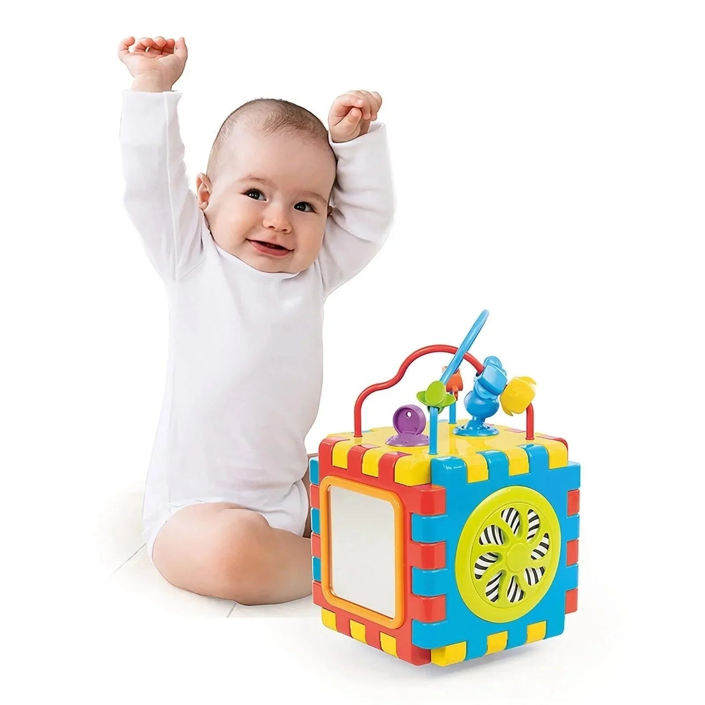 Dolu 2 - in - 1 Educational Cube And Puzzle - mezetto ebebek ebebek