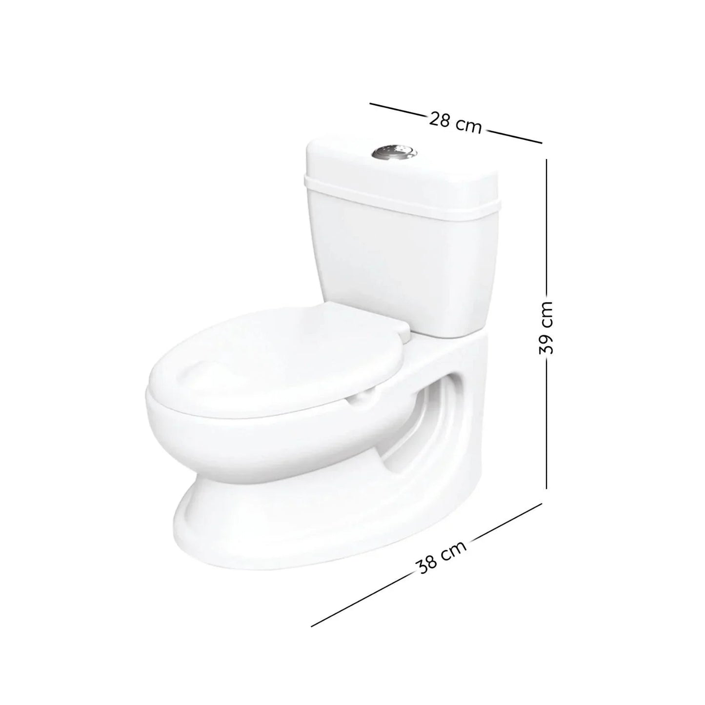 Dolu Educational Baby Potty 18+ months - White - mezetto ebebek ebebek