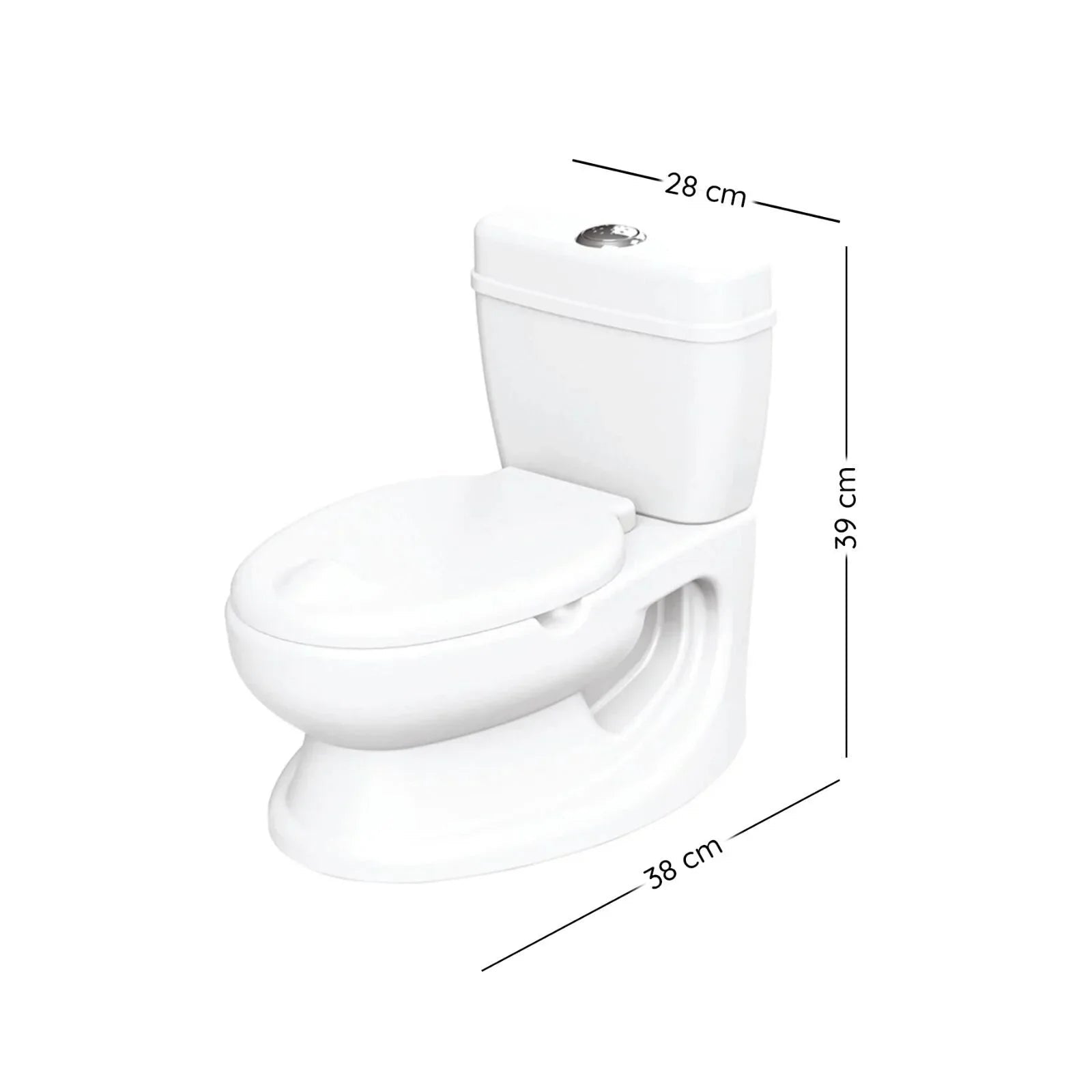 Dolu Educational Baby Potty 18+ months - White - mezetto ebebek ebebek
