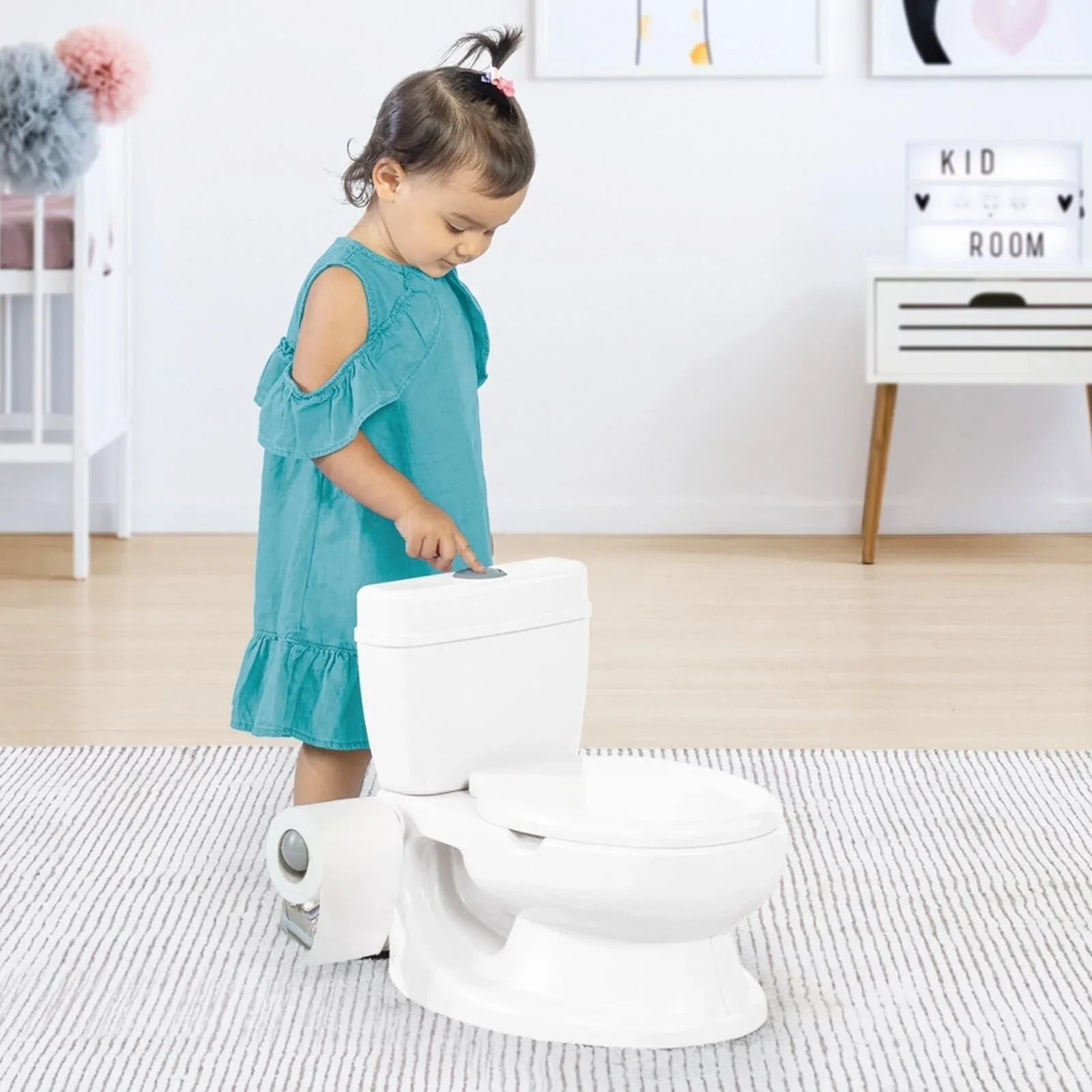 Dolu Educational Baby Potty 18+ months - White - mezetto ebebek ebebek
