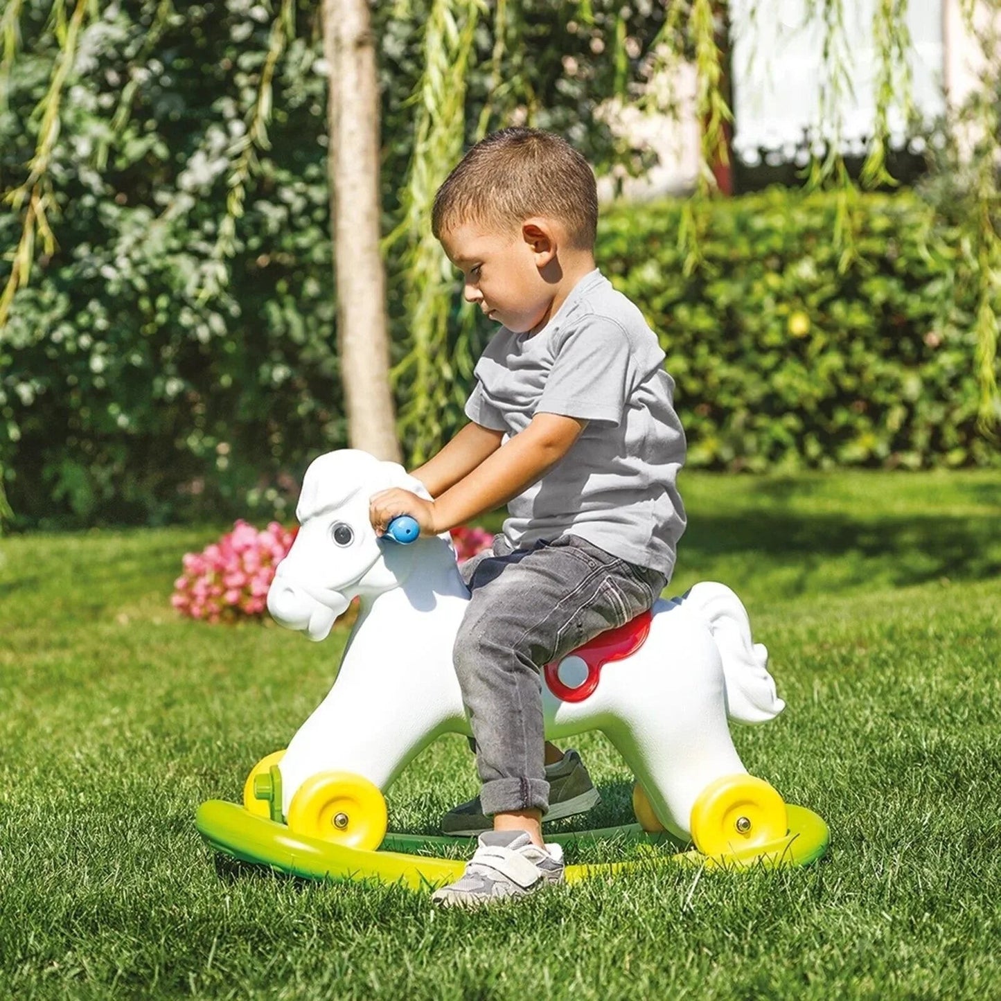 Dolu Rocking Horse with Wheels - mezetto ebebek ebebek