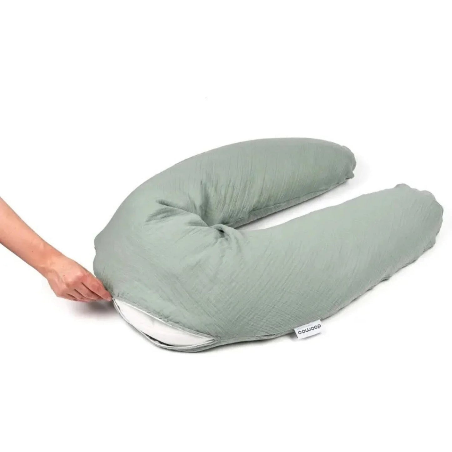 Doomoo Comfy Big Muslin Maternity Pillow - Green - mezetto ebebek ebebek