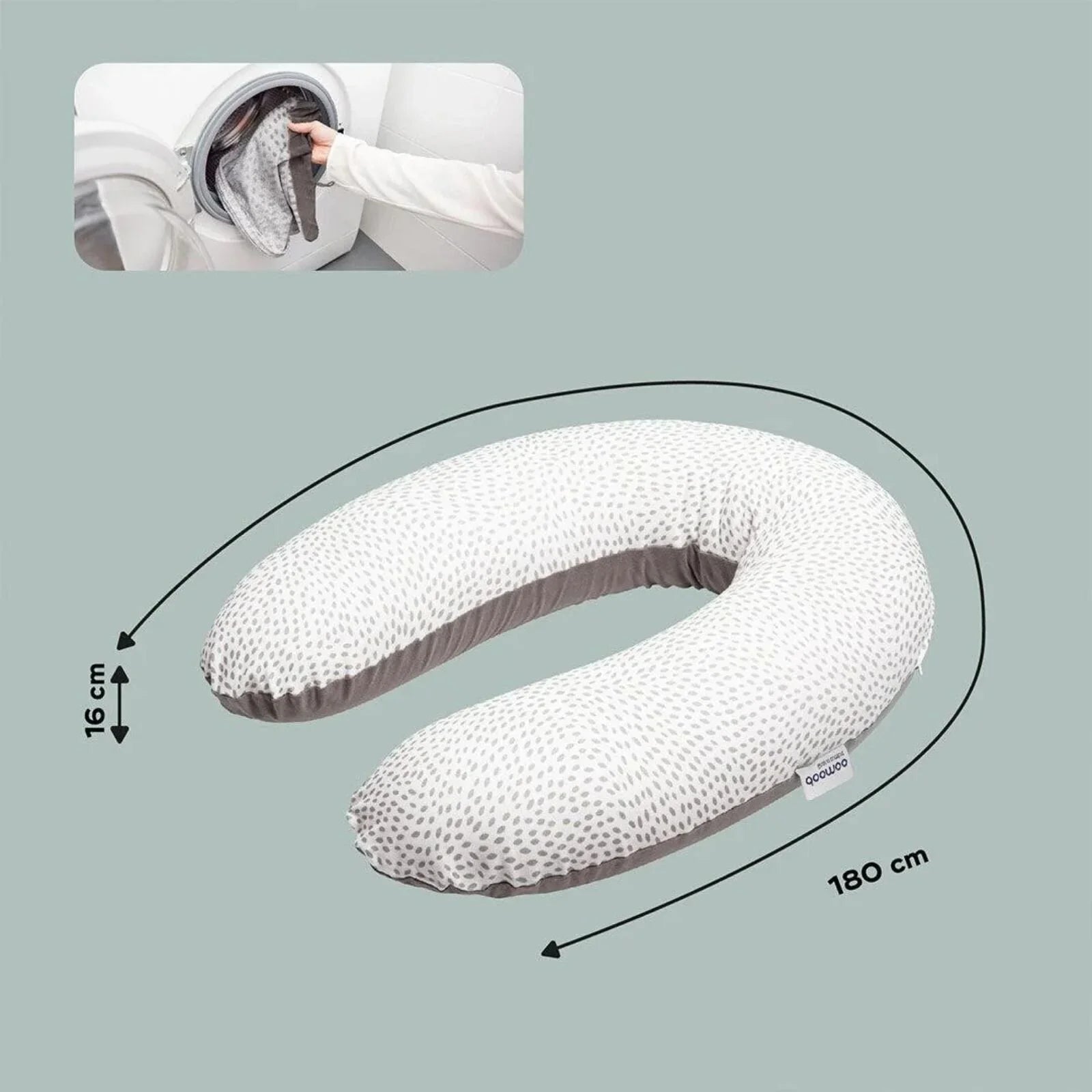 Doomoo Nursing Pillow Buddy - Risotto Taupe - mezetto ebebek ebebek