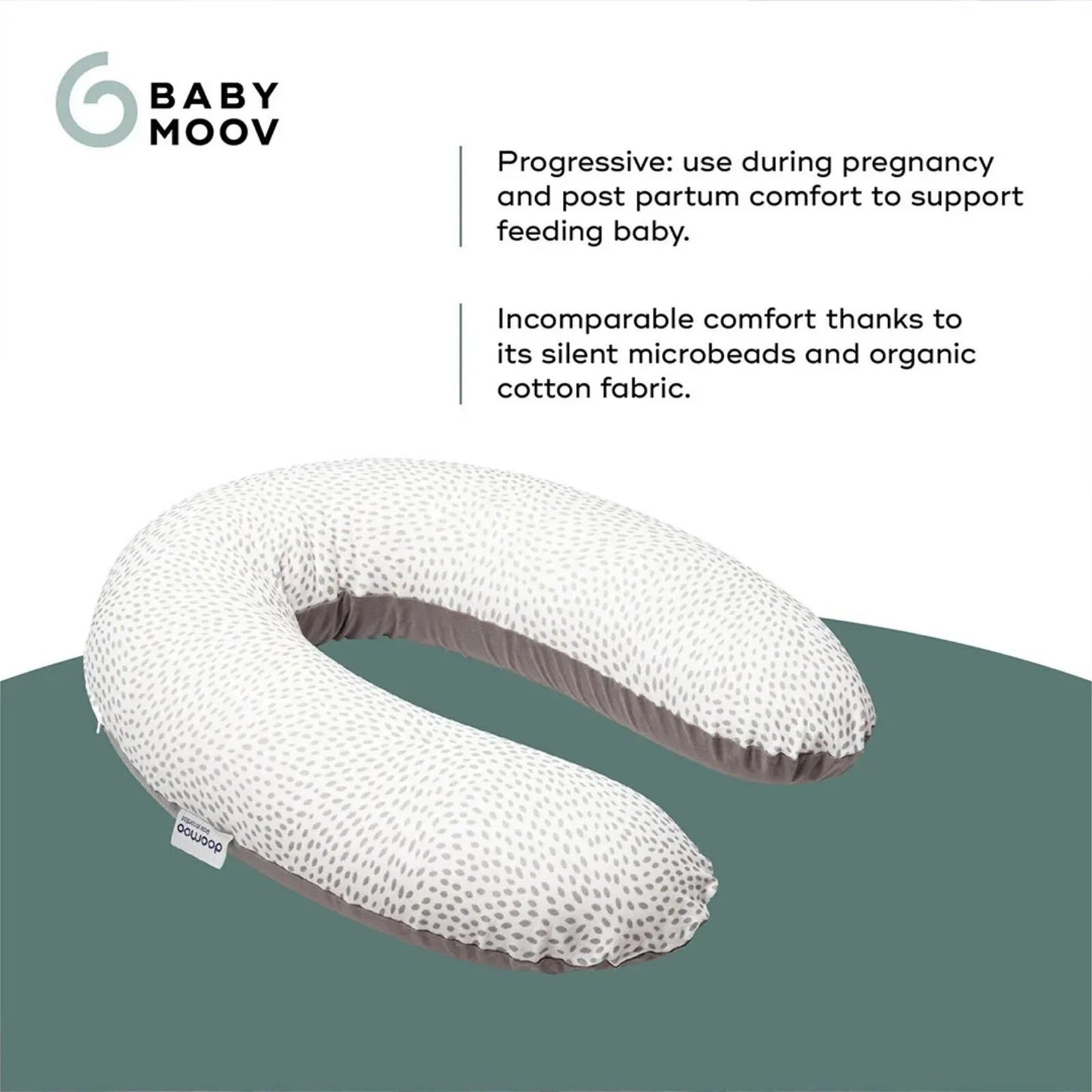 Doomoo Nursing Pillow Buddy - Risotto Taupe - mezetto ebebek ebebek