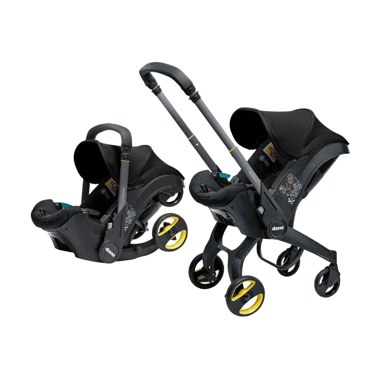 Doona i Infant Car Seat & Stroller - Nitro Black - mezetto ebebek ebebek