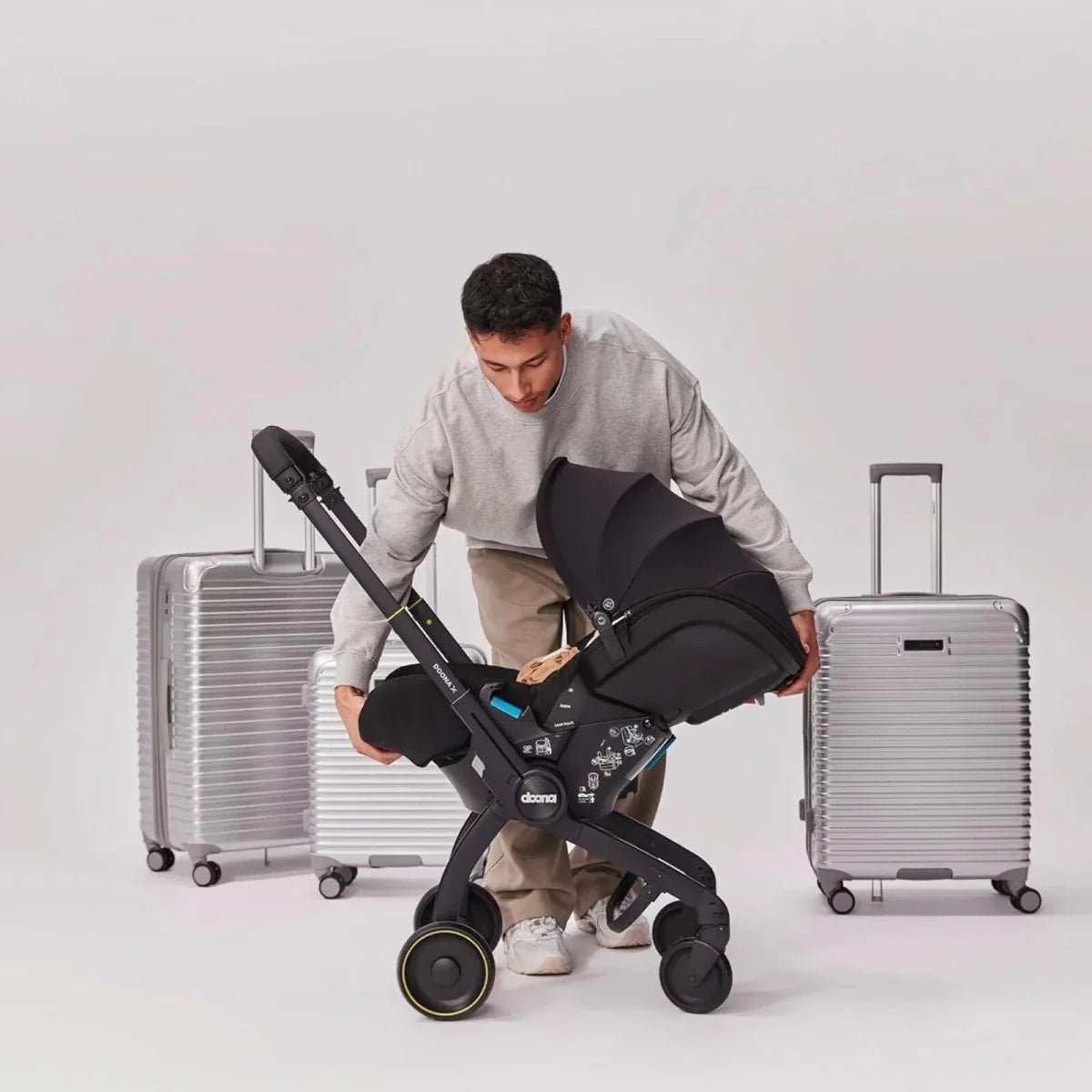 Doona X Infant Car Seat & Stroller - Nitro Black - mezetto ebebek ebebek