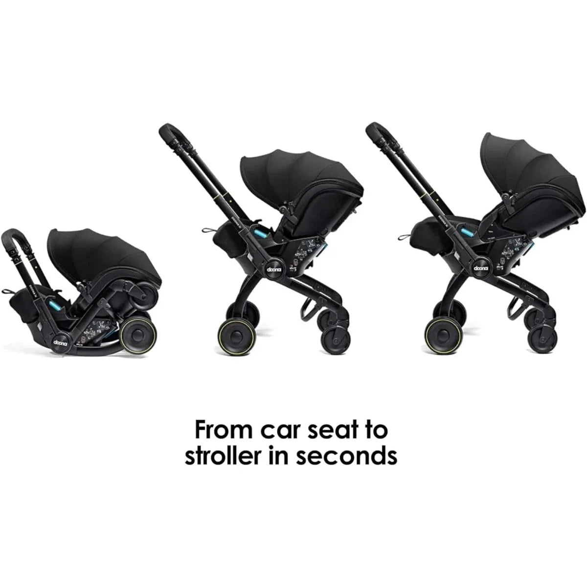 Doona X Infant Car Seat & Stroller - Nitro Black - mezetto ebebek ebebek