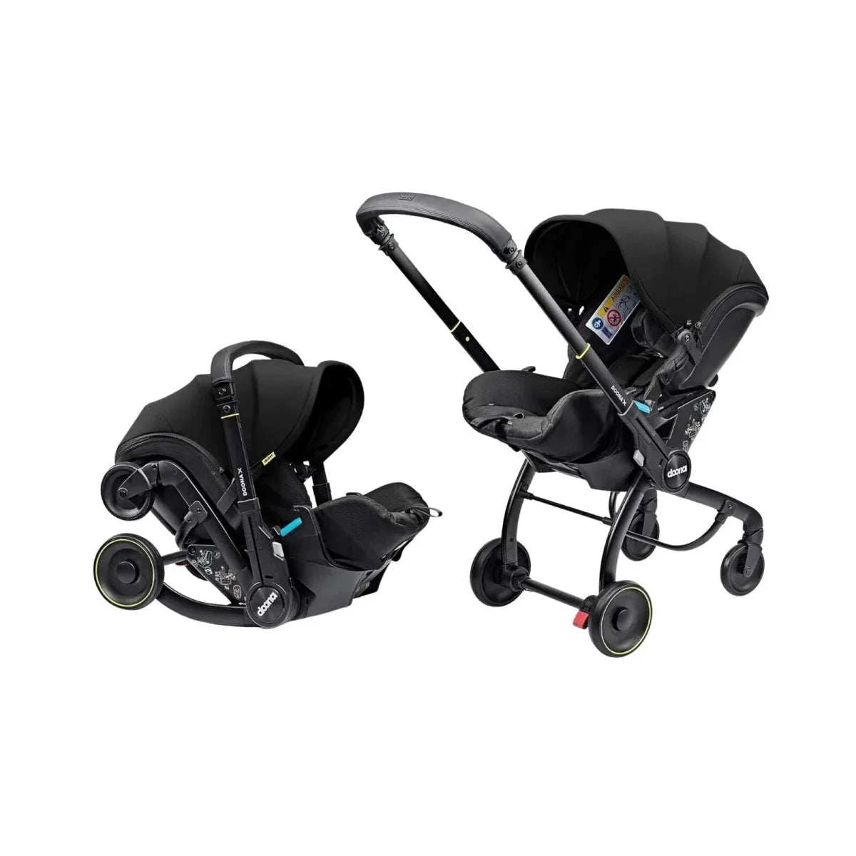 Doona X Infant Car Seat & Stroller - Nitro Black - mezetto ebebek ebebek