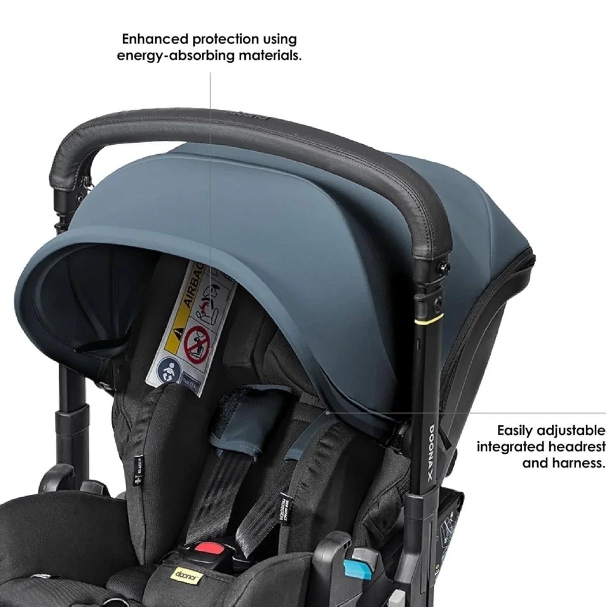 Doona X Infant Car Seat & Stroller - Ocean Blue - mezetto ebebek ebebek