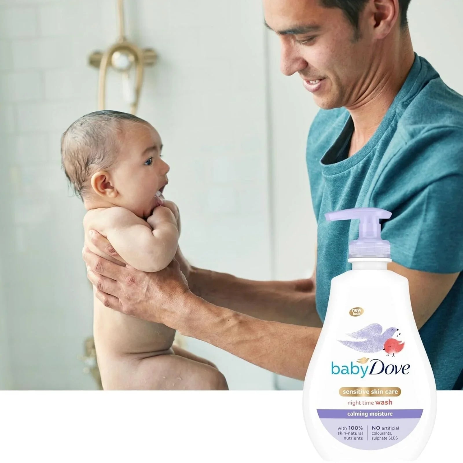 Dove Baby Calming Moisture Night Time Sensitive Wash 400ml - mezetto ebebek ebebek