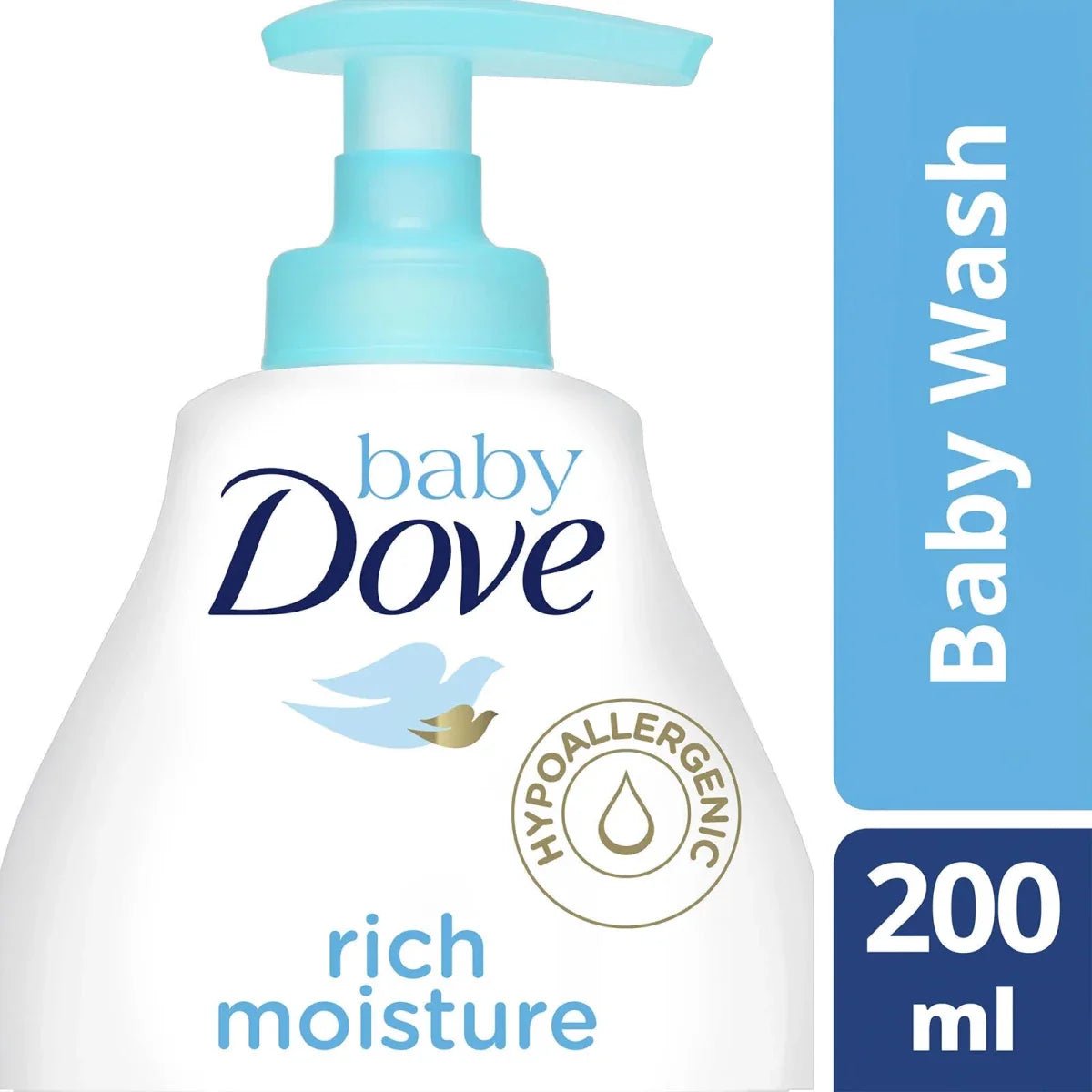 Dove Baby Rich Moisture Head to Toe Wash 200ml - mezetto ebebek ebebek