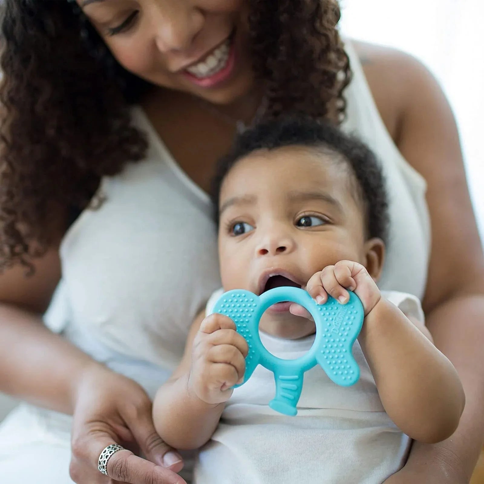 Dr. Brown's Flexees Friends Teether - Blue Elephant - mezetto ebebek ebebek