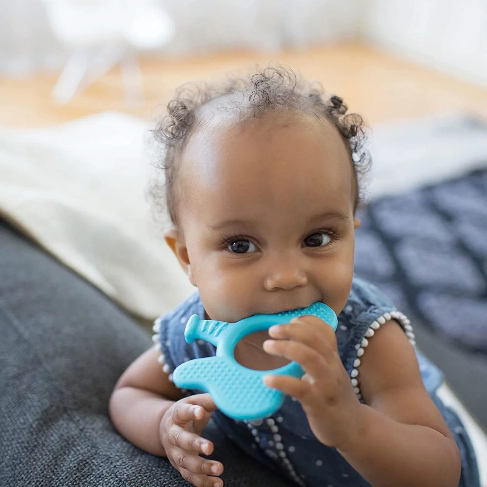 Dr. Brown's Flexees Friends Teether - Blue Elephant - mezetto ebebek ebebek