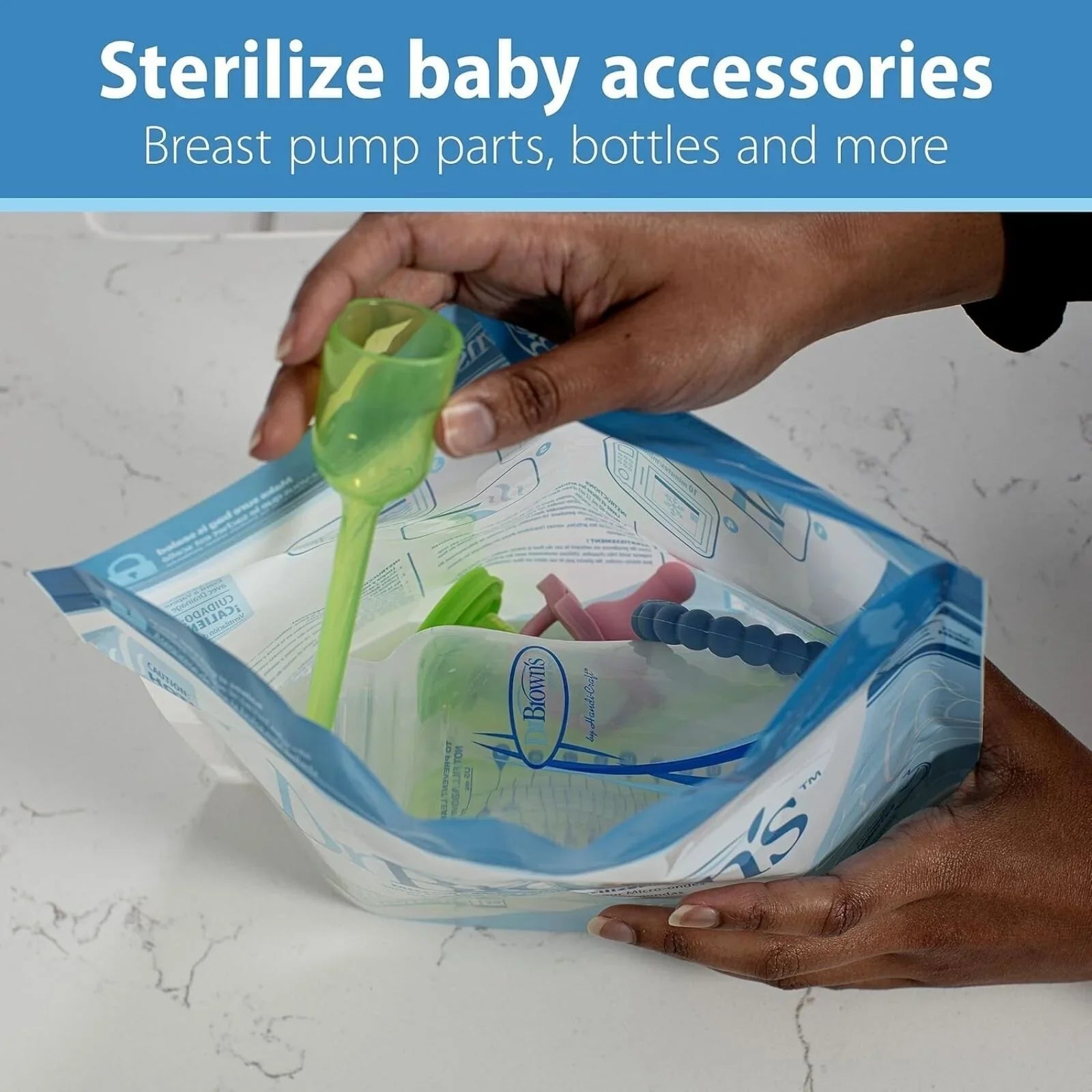 Dr. Brown's Microwave Steam Steriliser Bags 5 pcs - mezetto ebebek ebebek