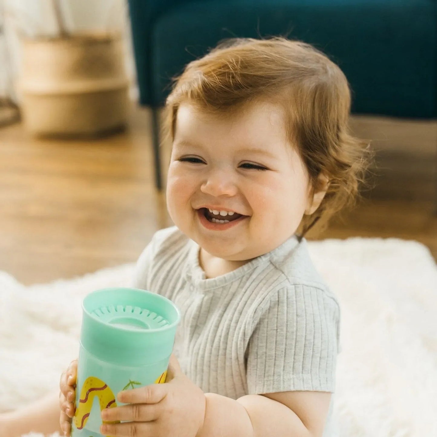 Dr. Brown's Milestones Cheers 360 Cup 300ml - Green - mezetto ebebek ebebek
