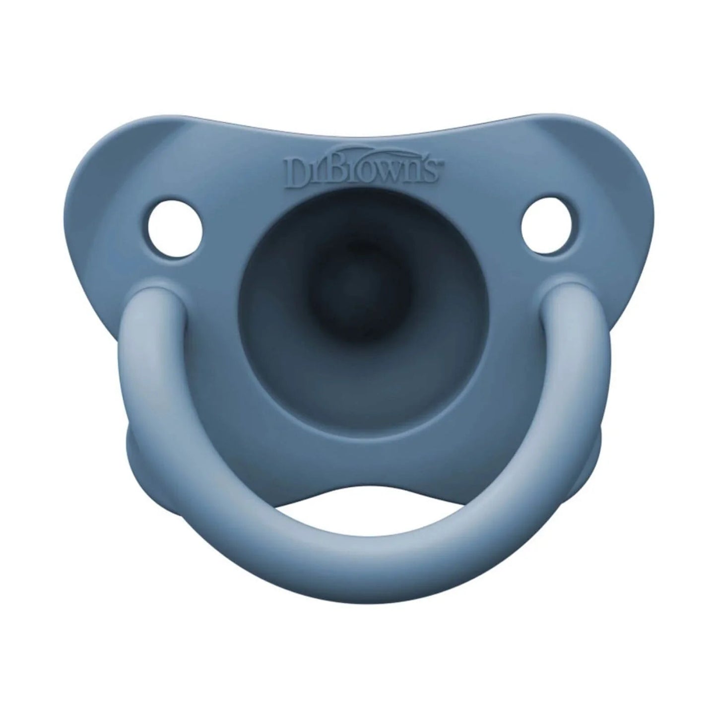 Dr. Brown's One Piece Silicone Soother 0+ months Pack of 2 - Blue - mezetto ebebek ebebek