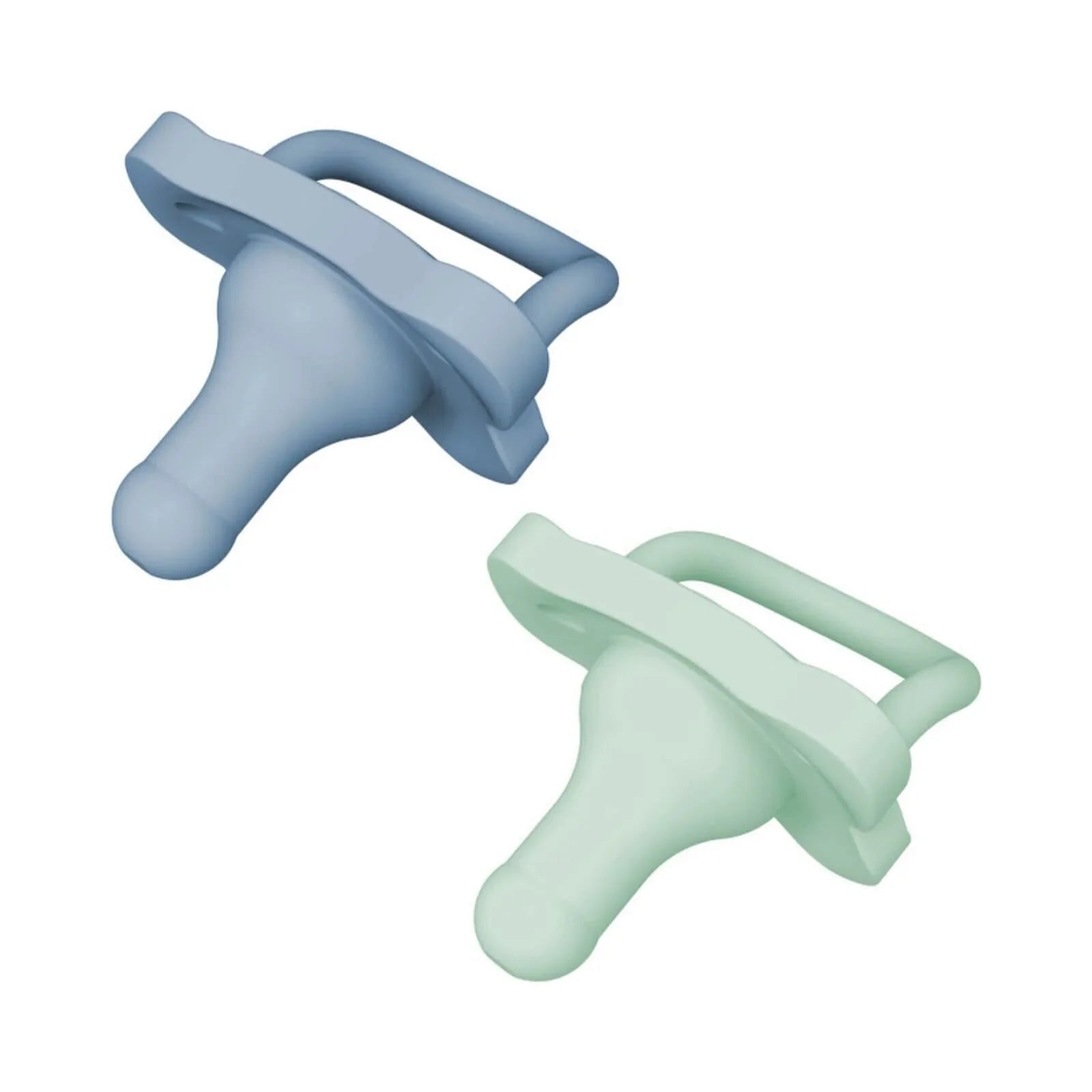 Dr. Brown's One Piece Silicone Soother 0+ months Pack of 2 - Blue - mezetto ebebek ebebek