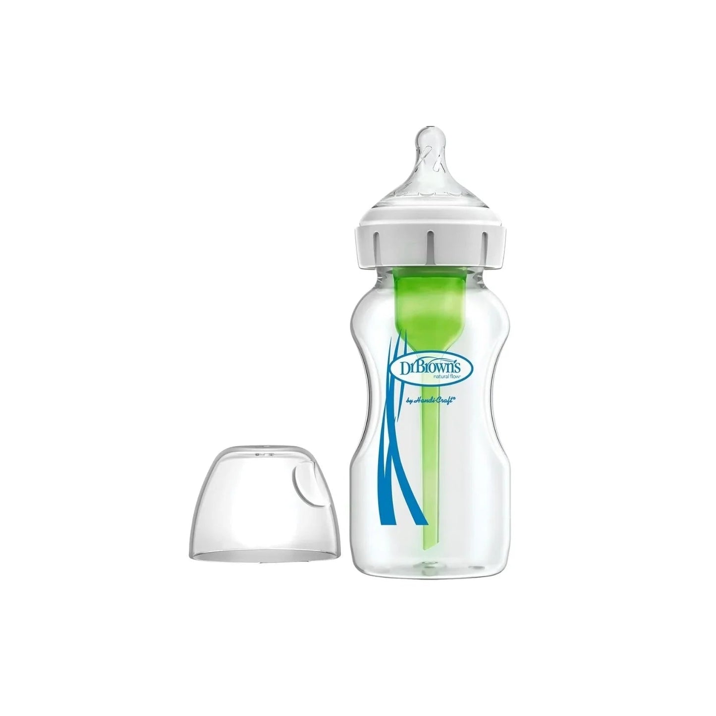 Dr. Brown's Options+ Anti - Colic Wide Neck Glass Baby Bottle 270ml - mezetto ebebek ebebek