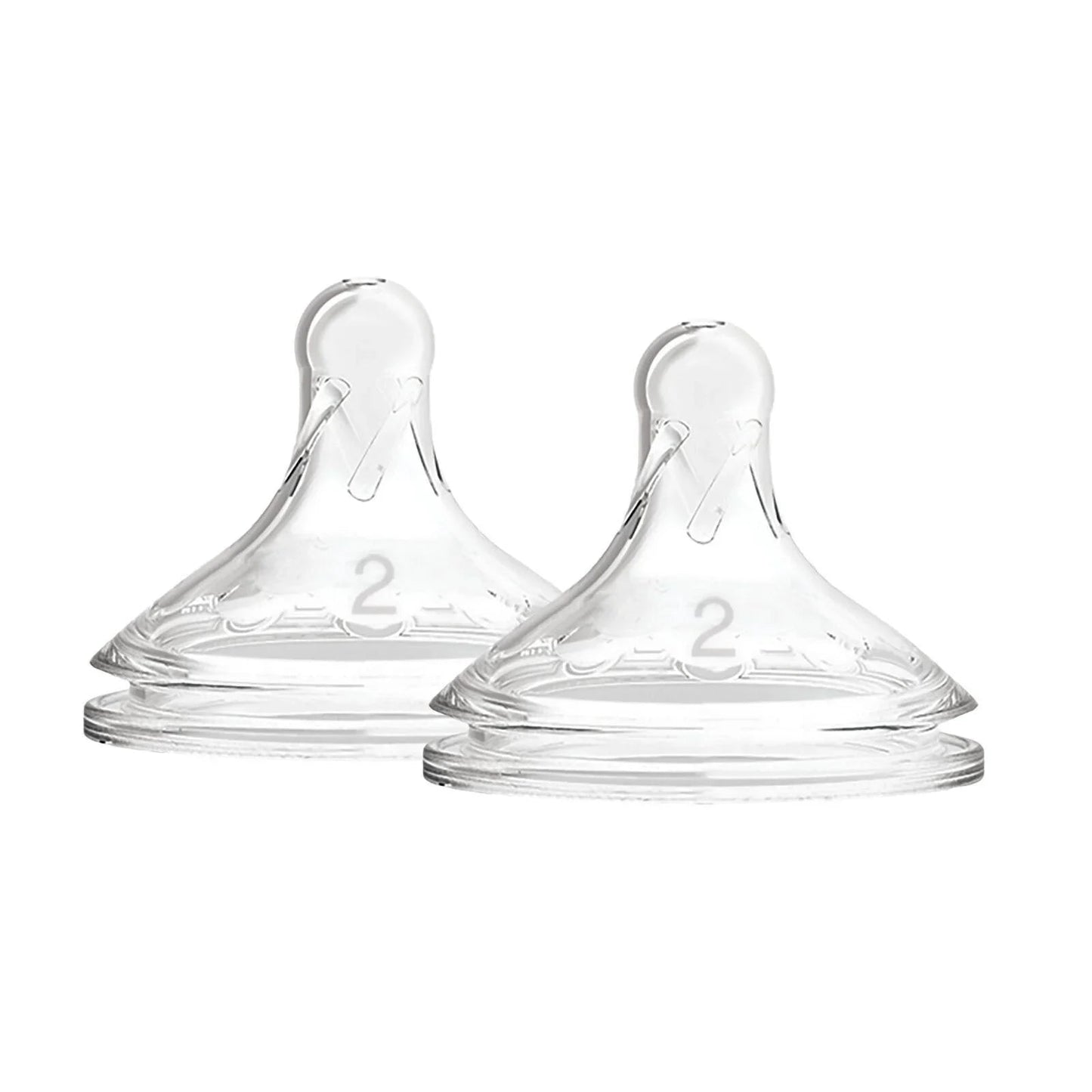 Dr. Brown's Options+ Baby Bottle Teats Level 2 Wide Neck 3+ months Pack of 2 - mezetto ebebek ebebek