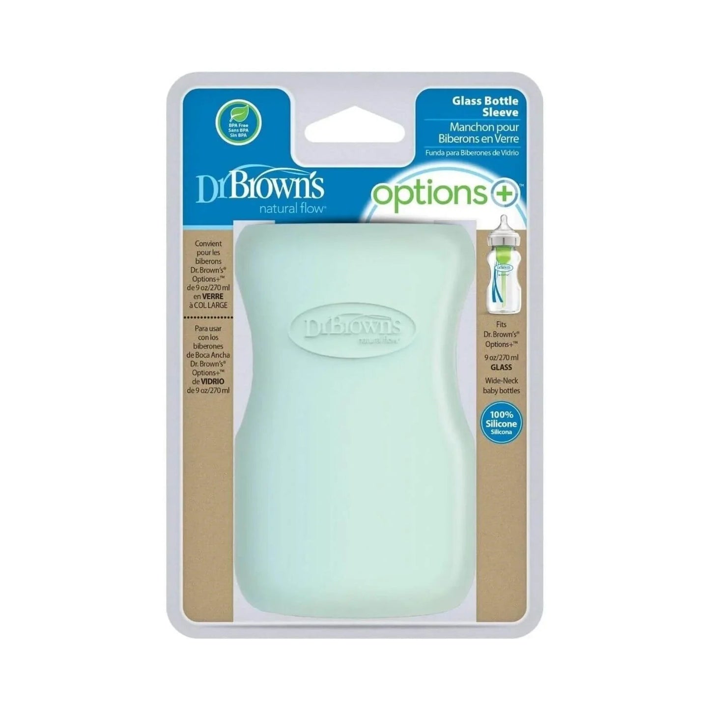 Dr. Brown's Options Glass Bottle Sleeve 270ml - mezetto ebebek ebebek