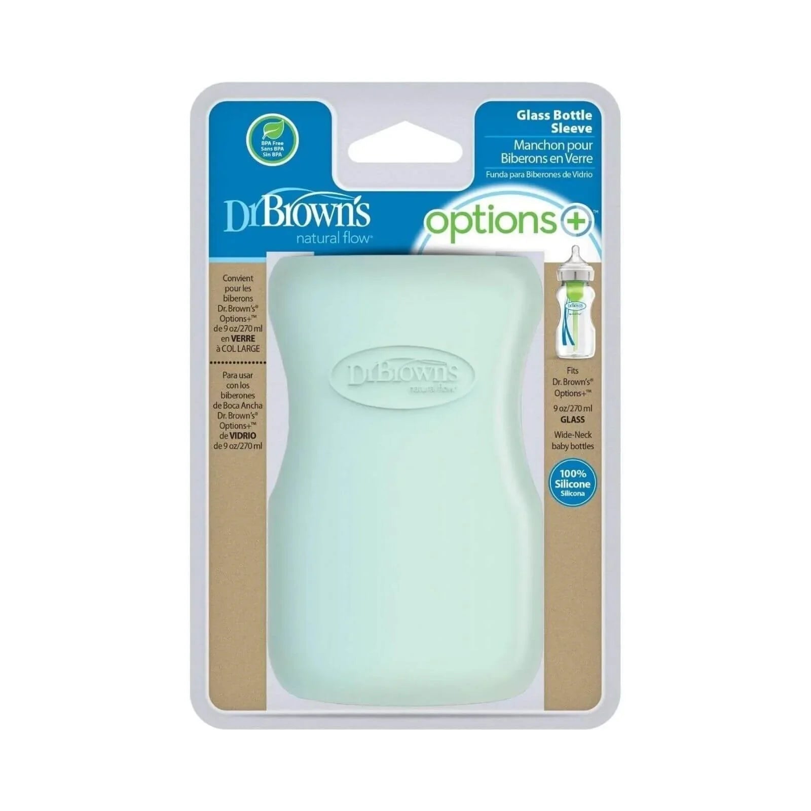 Dr. Brown's Options Glass Bottle Sleeve 270ml - mezetto ebebek ebebek