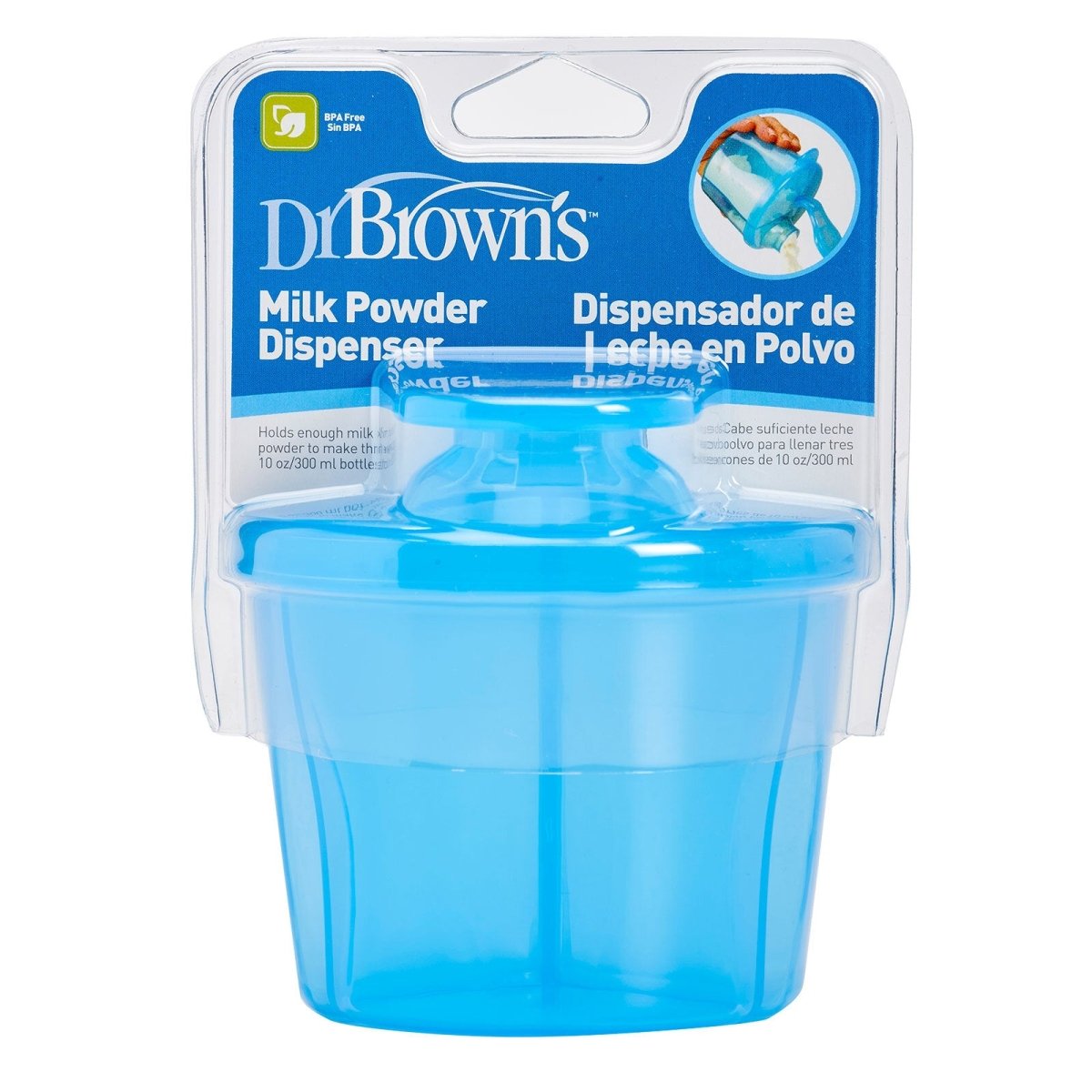 Dr. Brown's Options Milk Powder Dispenser 270ml - Blue - mezetto ebebek ebebek