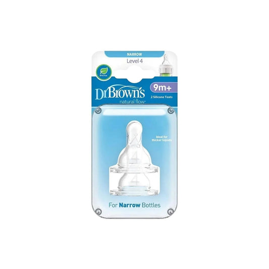 Dr. Brown's Options+ Narrow Neck Level 4 Teats 9+ months Pack of 2 - mezetto ebebek ebebek