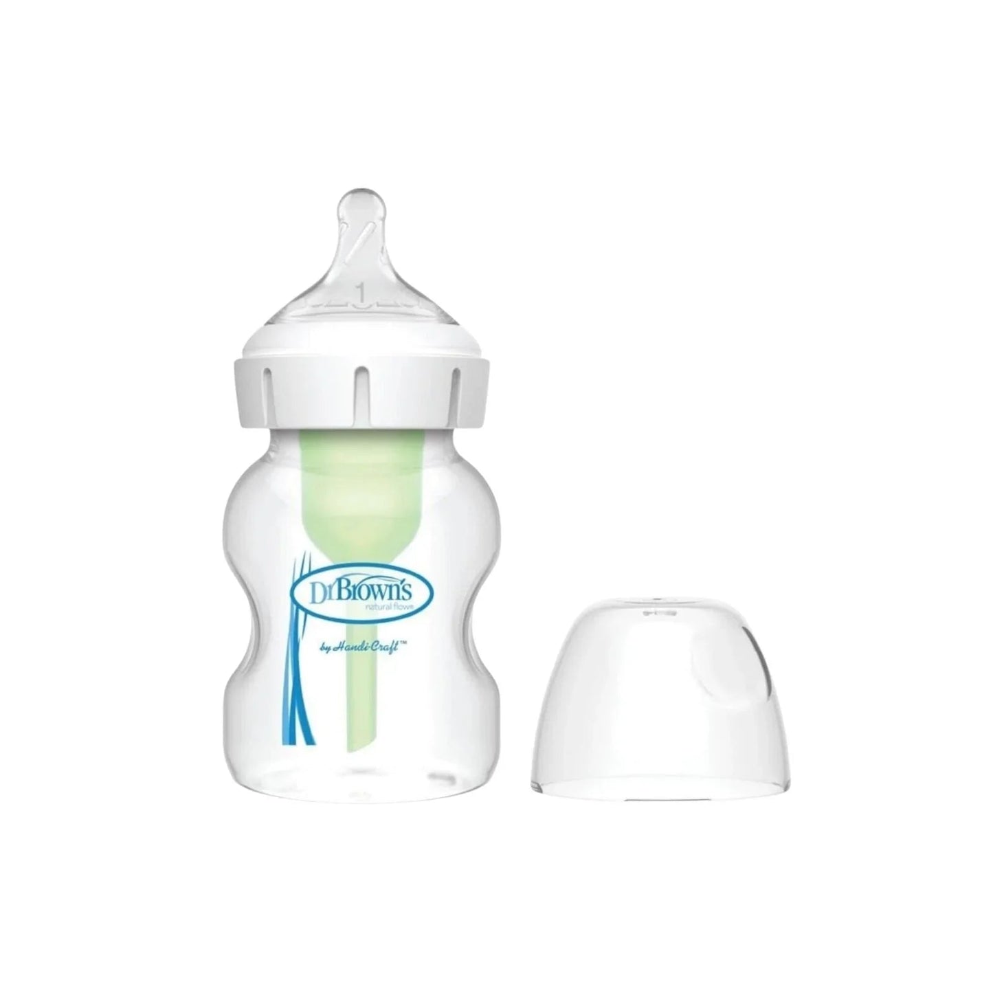 Dr. Brown's Options+ Wide Neck Anti - Colic Glass Bottle 150ml - mezetto ebebek ebebek