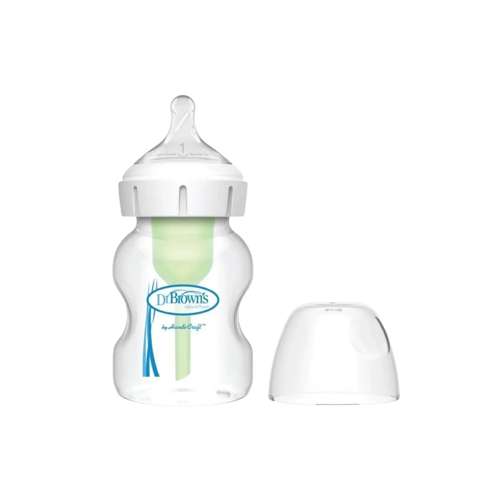 Dr. Brown's Options+ Wide Neck Anti - Colic Glass Bottle 150ml - mezetto ebebek ebebek