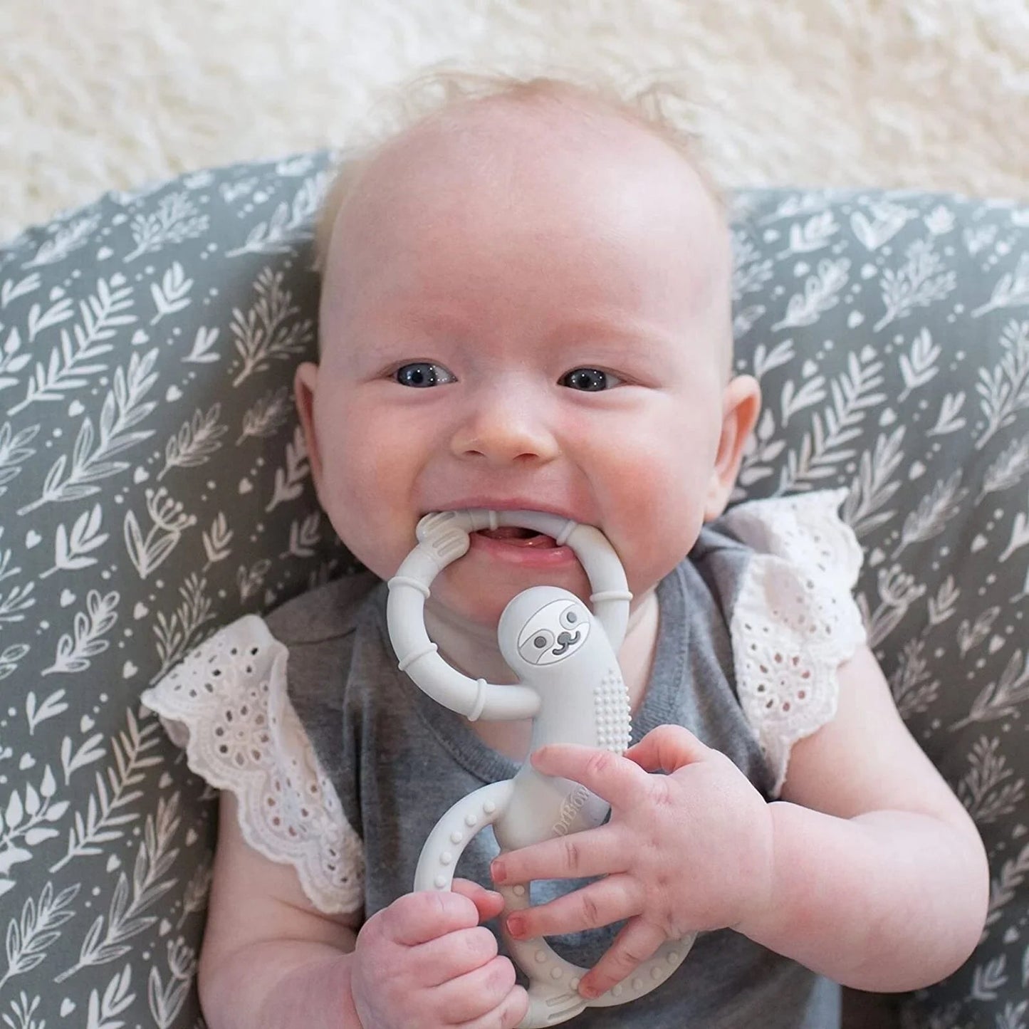 Dr. Brown's Sloth Long Limbed Teether 3+ months - Blue - mezetto ebebek ebebek