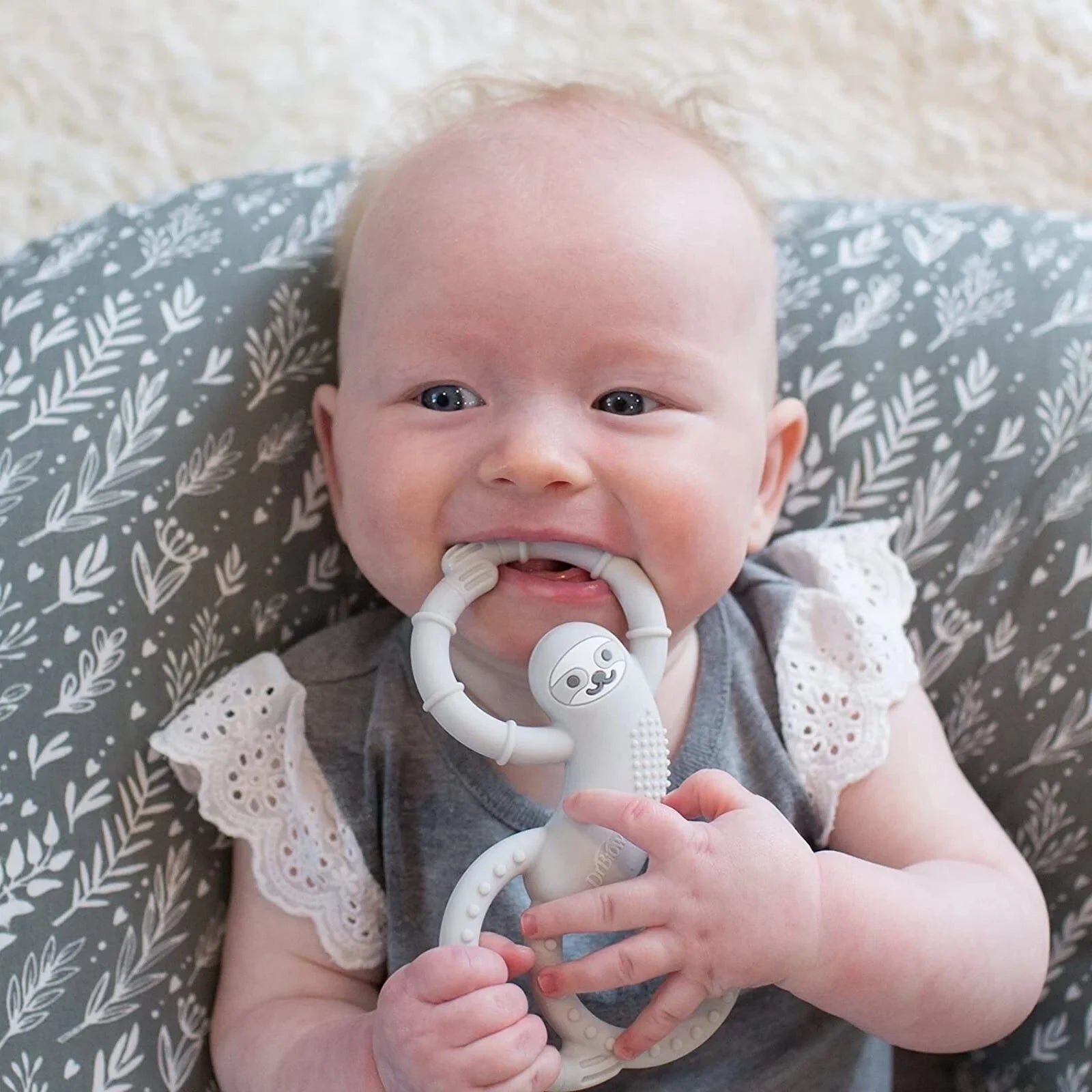 Dr. Brown's Sloth Long Limbed Teether 3+ months - Blue - mezetto ebebek ebebek