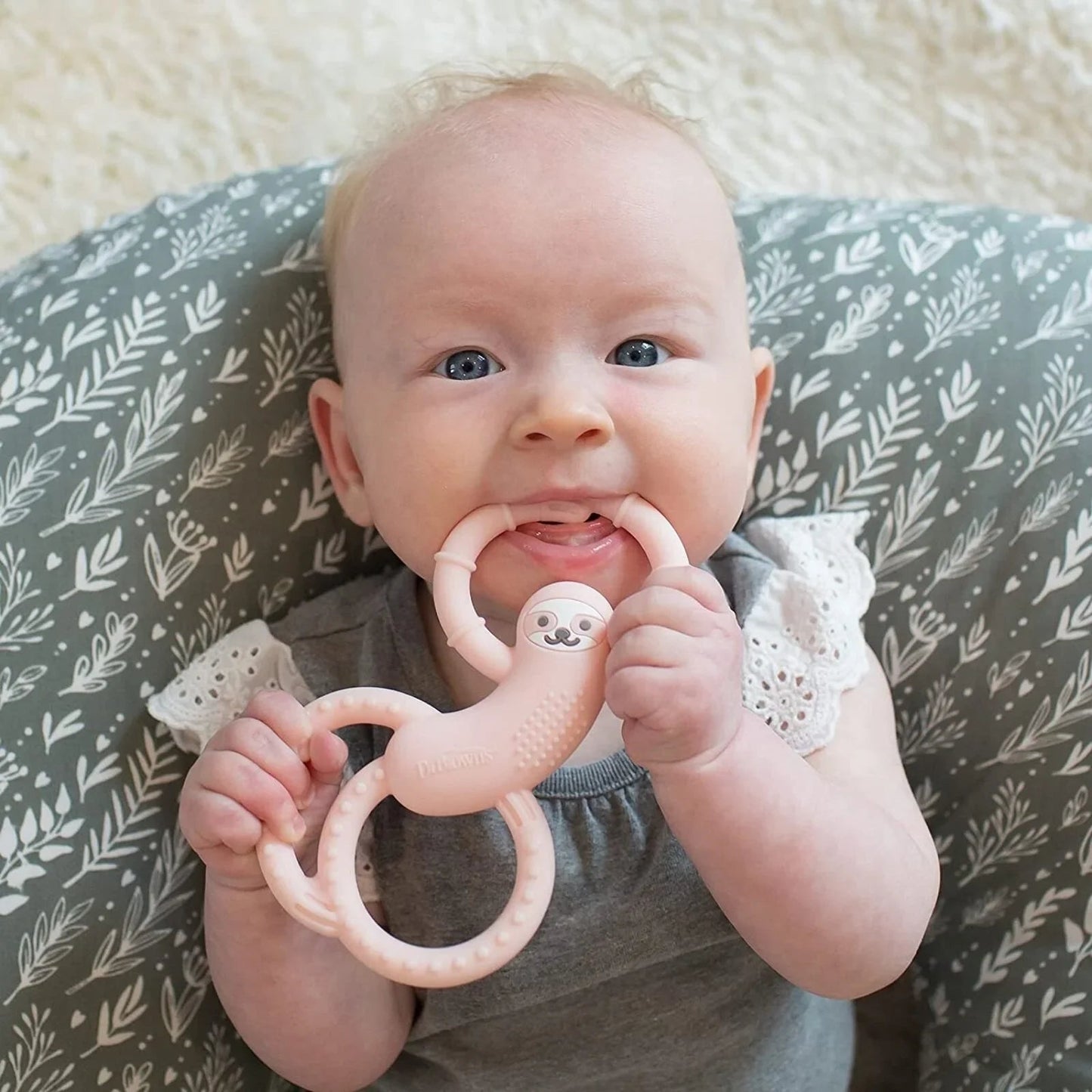 Dr. Brown's Sloth Long Limbed Teether 3+ months - Pink - mezetto ebebek ebebek