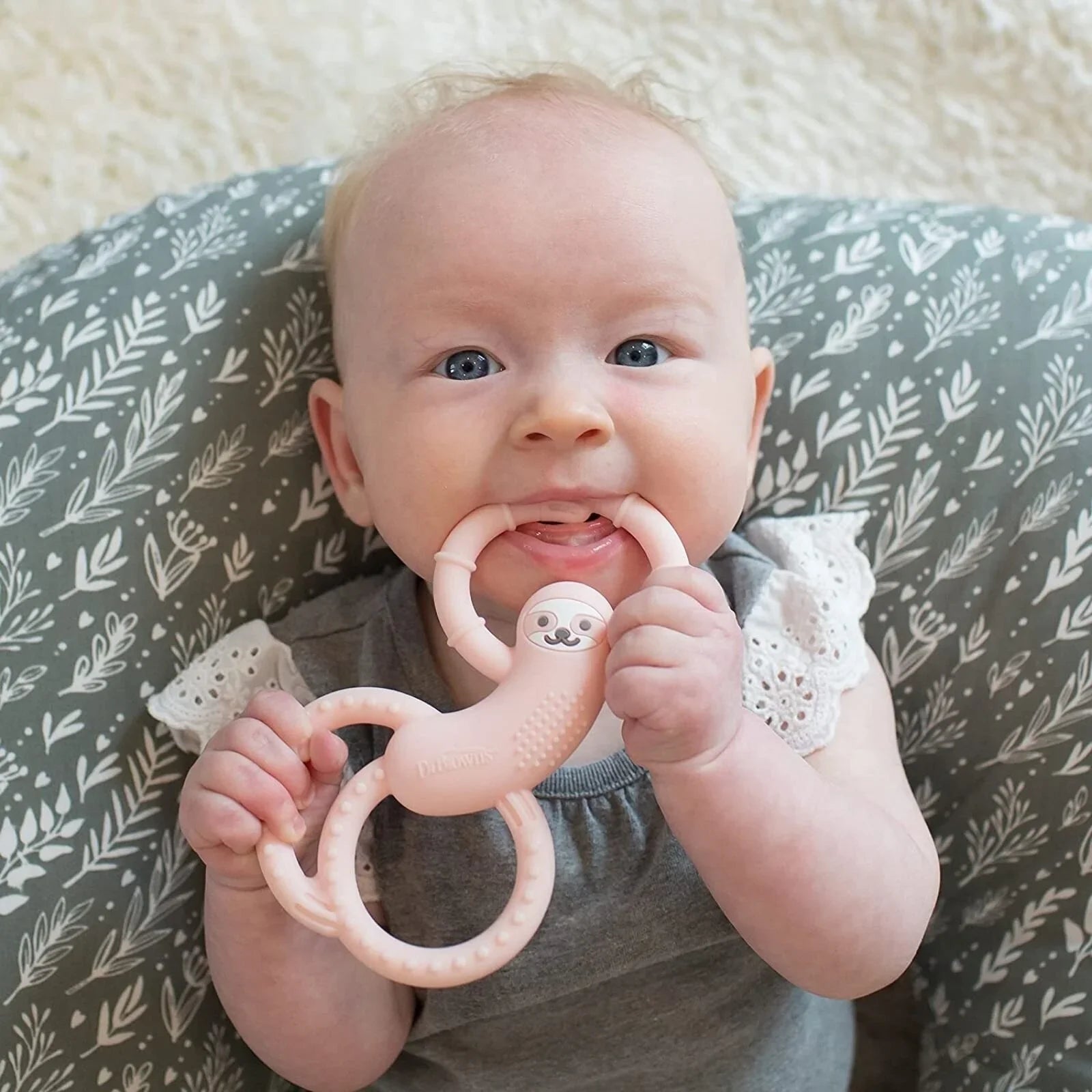 Dr. Brown's Sloth Long Limbed Teether 3+ months - Pink - mezetto ebebek ebebek