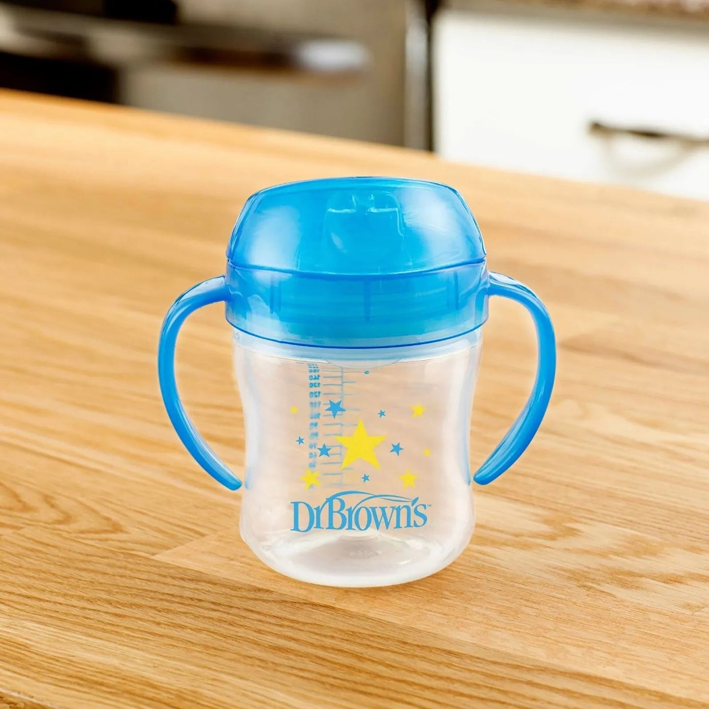 Dr. Brown's Soft Mouth Transition Cup 180ml - Blue - mezetto ebebek ebebek
